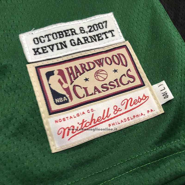 Maglia Boston Celtics Kevin Garnett #5 Hardwood Classics Throwback 2007-08 Verde
